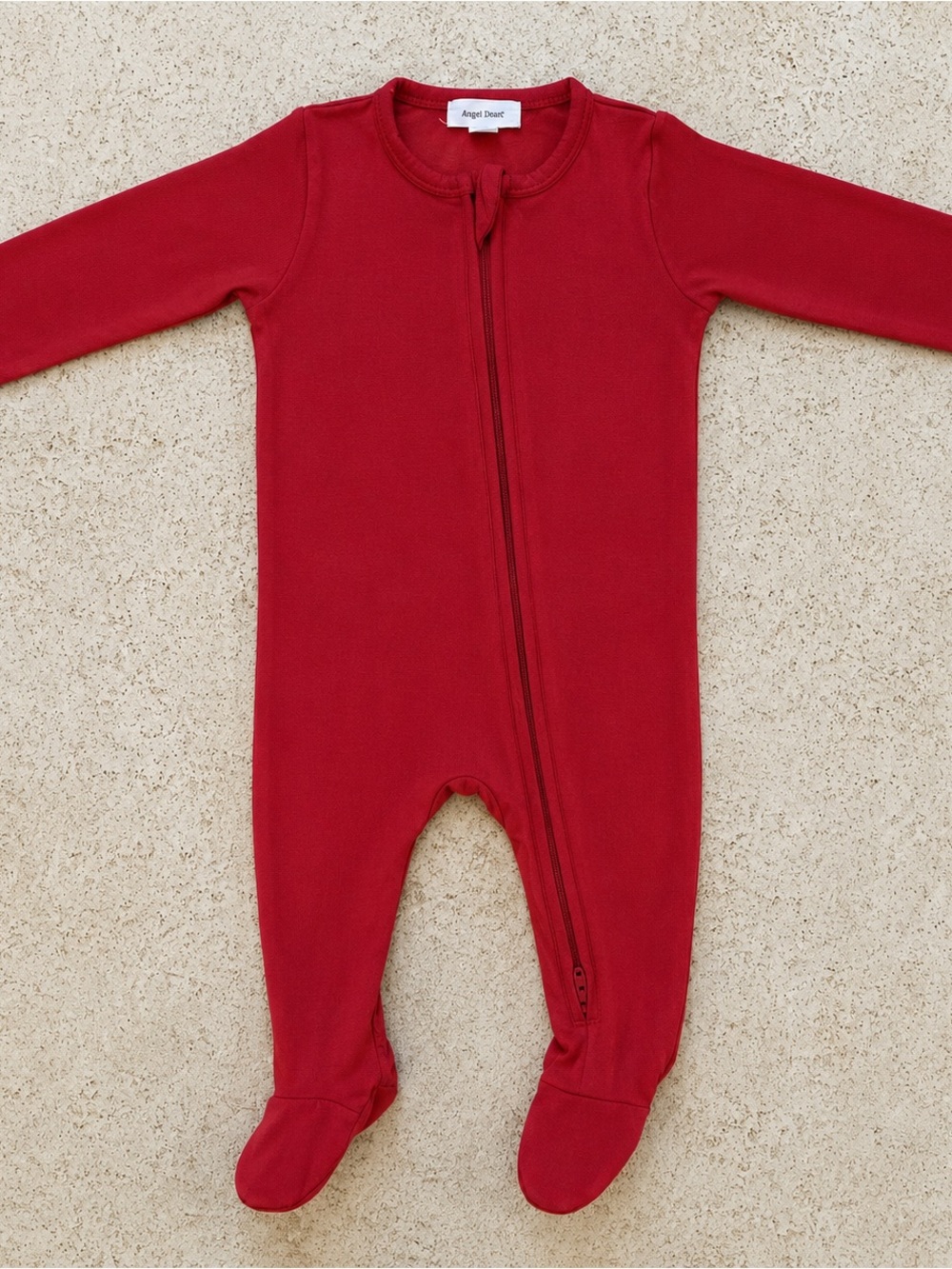 Angel Dear Bamboo Red Footie